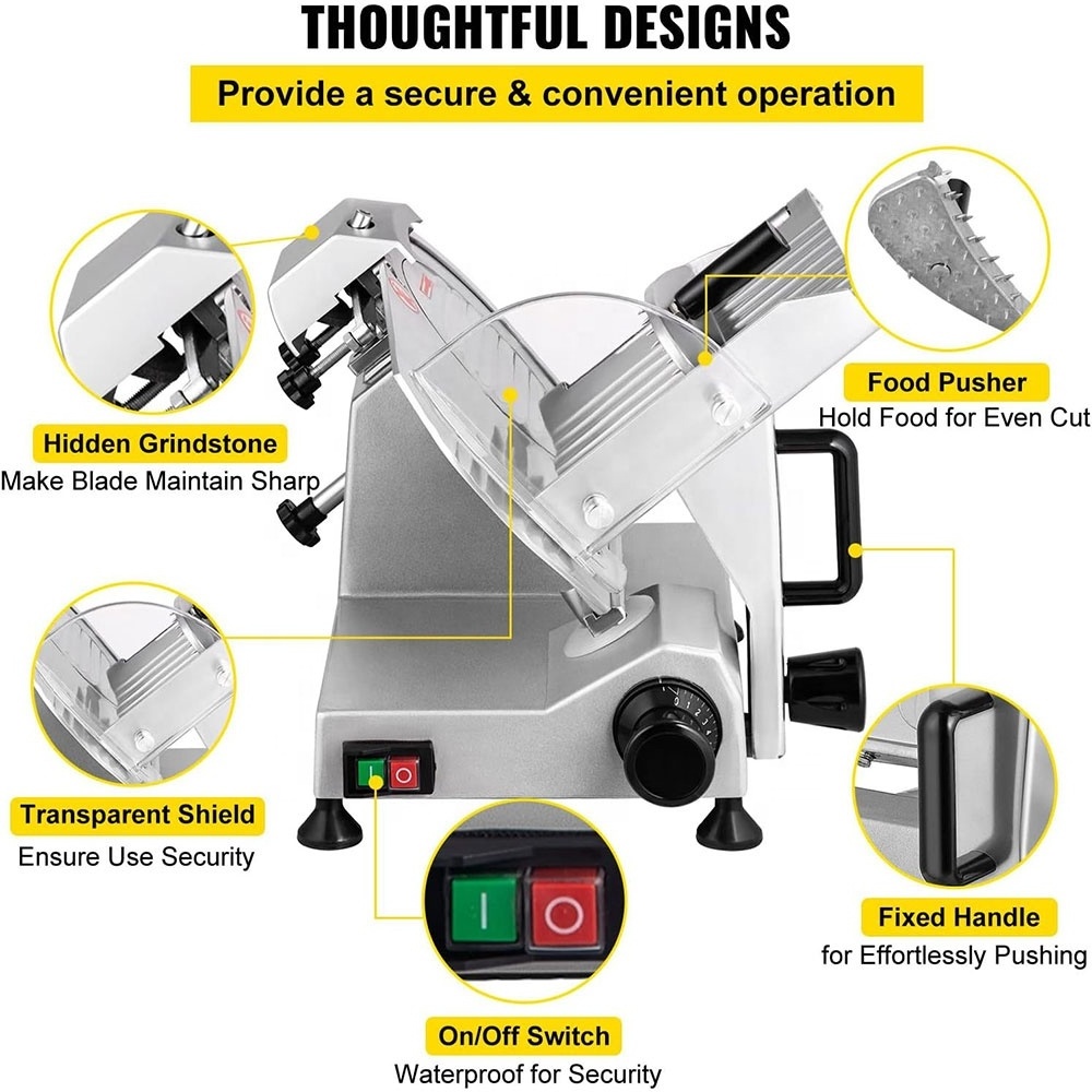 fully automatic stainless steel meat slicer machine cut frozen meat Cheese Food Ham Slicer Commercial / chopped meat machine