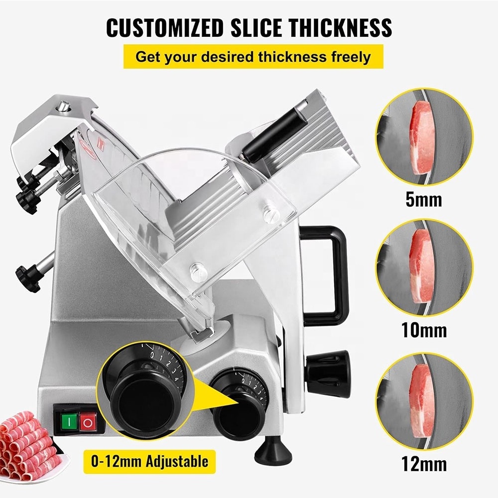 fully automatic stainless steel meat slicer machine cut frozen meat Cheese Food Ham Slicer Commercial / chopped meat machine