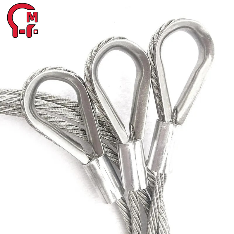 HLM High Carbon Stainless Steel Wire Rope 7x7 7X19 GAW Aircraft Cable