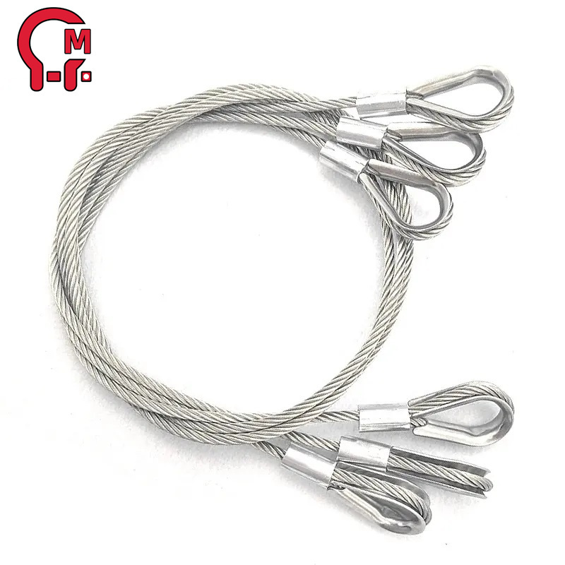 HLM High Carbon Stainless Steel Wire Rope 7x7 7X19 GAW Aircraft Cable