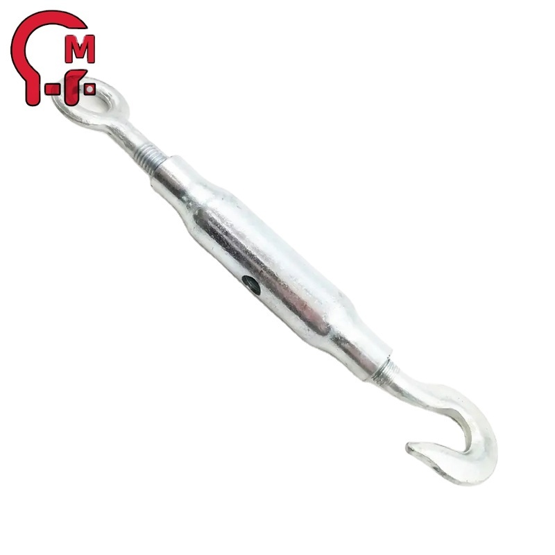 HLM stainless steel din1478 turnbuckle with hook and eye