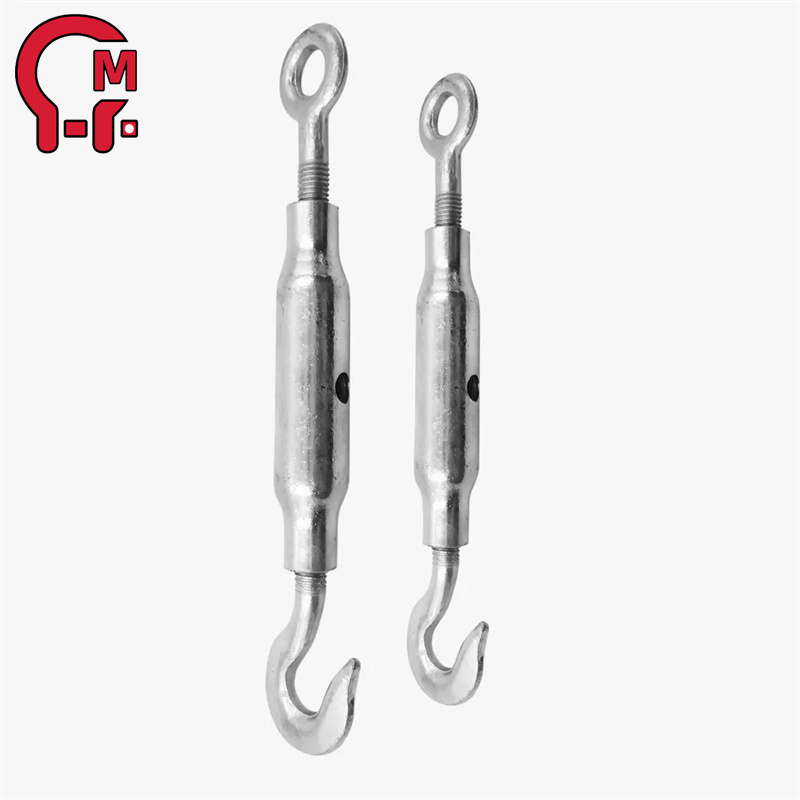 HLM stainless steel din1478 turnbuckle with hook and eye