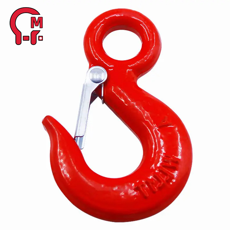 Wholesale 0.5T-20T 320 Lifting Chain Hook 320A Alloy Steel Grab Hook Lifting Eye Sling Hook with Safety Latch