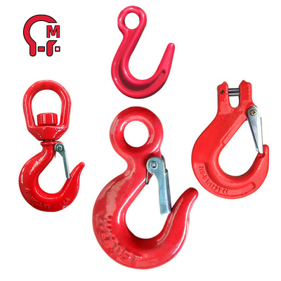 Wholesale 0.5T-20T 320 Lifting Chain Hook 320A Alloy Steel Grab Hook Lifting Eye Sling Hook with Safety Latch