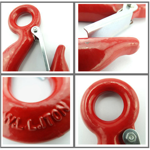 Wholesale 0.5T-20T 320 Lifting Chain Hook 320A Alloy Steel Grab Hook Lifting Eye Sling Hook with Safety Latch