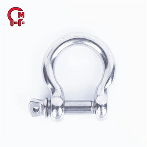 HLM High quality bow shackle omega 3/4 stainless steel omega shackle