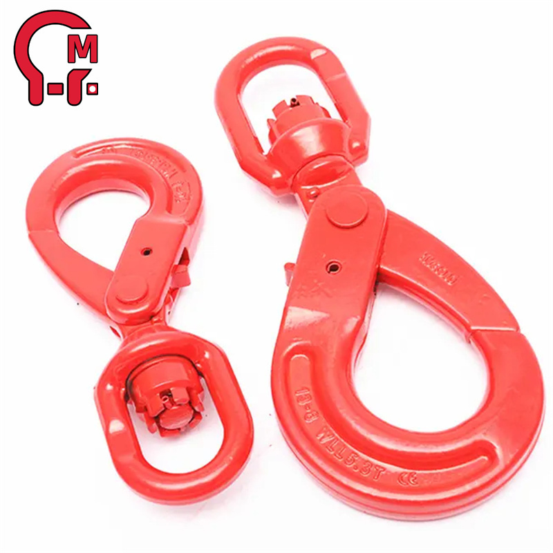 HLM swivel self locking safety hook Swivel Self Locking Hook G80 Swivel Self-Locking Hooks