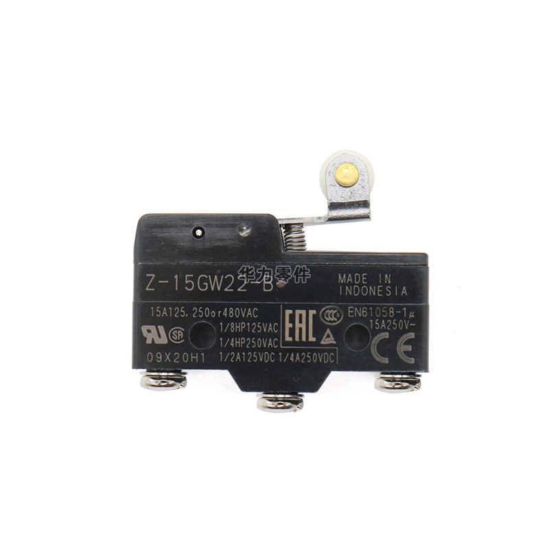 Basic Switch Z-15GW22-B Travel Switch High Precision Circuit Breaker Capacity 15A Ball Short Swing Rod Type