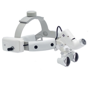 3.5X-420 Examinations and Surgeries Dental Binocular Loupes Head band Magnifier LED Light ,Rechargeable Battery