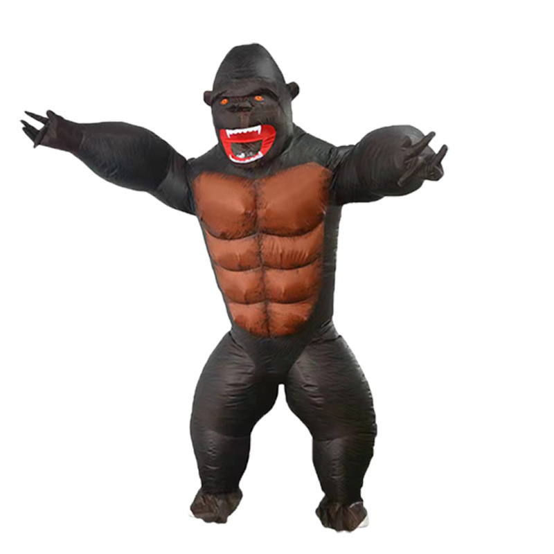 Halloween doll costume King Kong inflatable costume cosplay cartoon action figure riding gorilla stage show costume