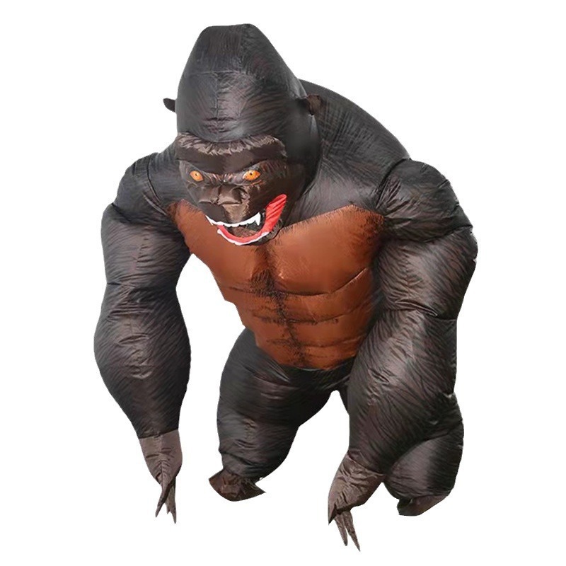 Halloween doll costume King Kong inflatable costume cosplay cartoon action figure riding gorilla stage show costume