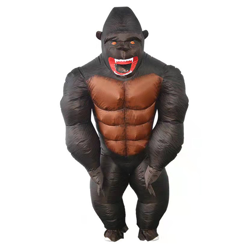 Halloween doll costume King Kong inflatable costume cosplay cartoon action figure riding gorilla stage show costume