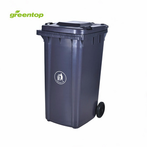 Good Quality Blue Black Red Yellow Standard Size Hotel Lobby Trash Waste Recycle Can Bin With Cover And Wheels