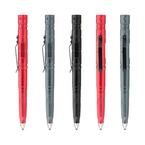 best selling product engrave logo pen multi-function self defense pen tactical pen with flashlight