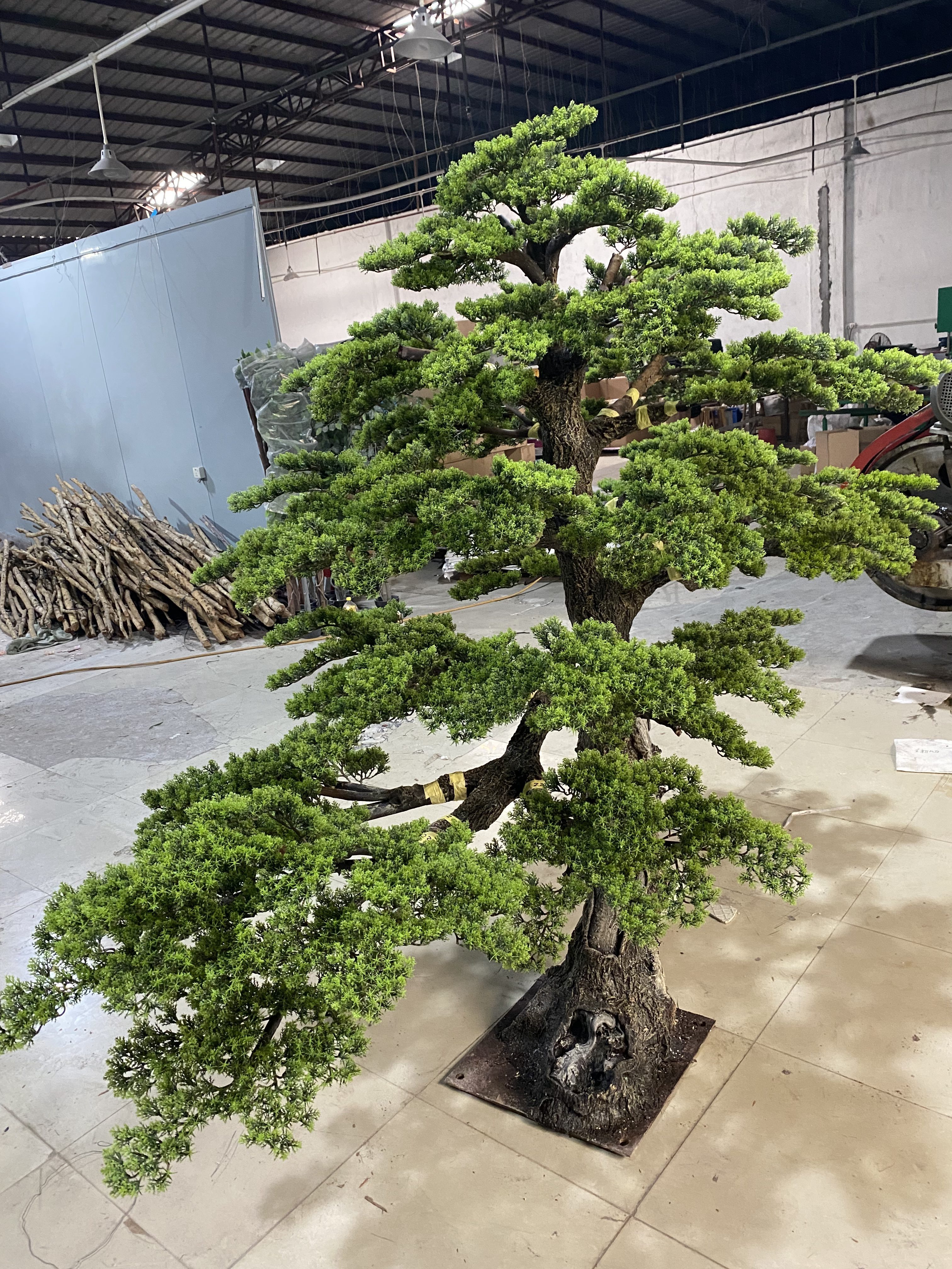 artificial pine branches large potted plant fake big japanese pine trees faux cedar pine tree for home deco