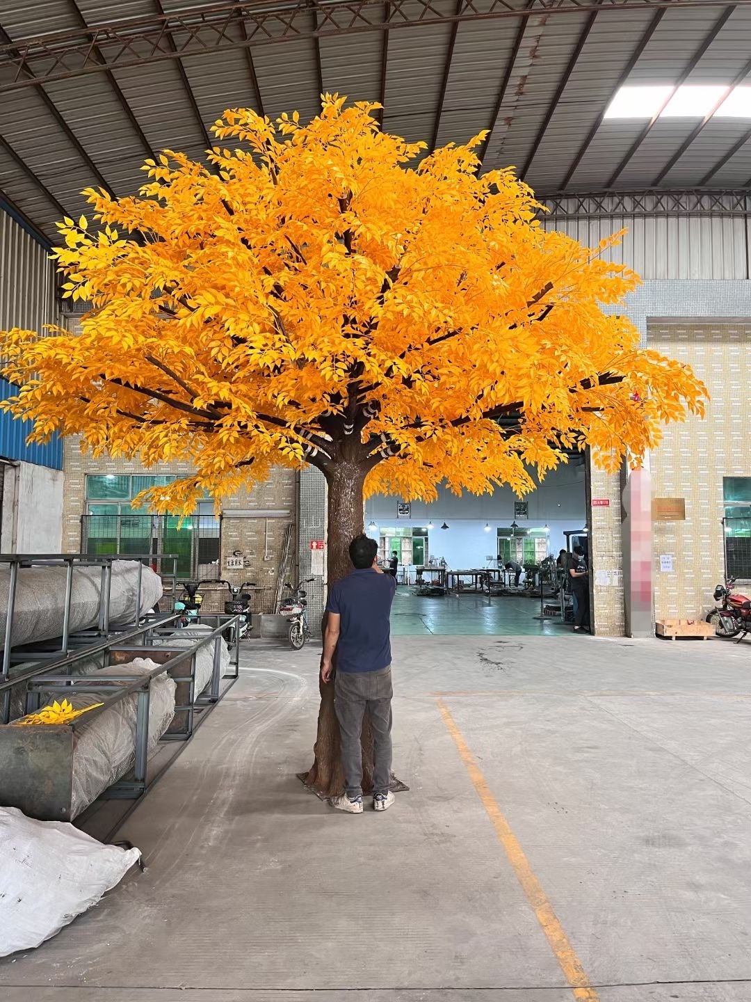 Outdoor Factory Landscape Fiberglass large ficus trees artificial banyan tree for garden decoration