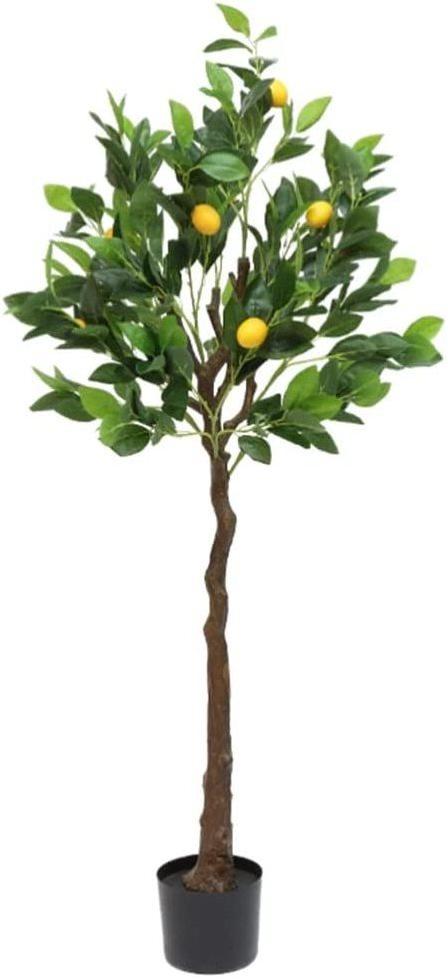 High Simulation artificial Lemon tree with Fruits faux fake leaves and fruits Bonsai plants for indoor outdoor garden Decoration