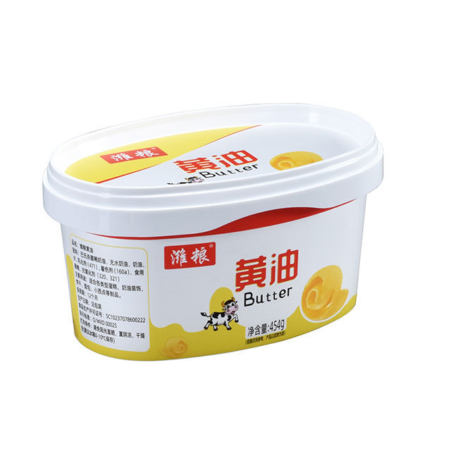 Kroger 15oz plastic oval margarine tub high quality plastic dairy blend container clear countryside margarine container