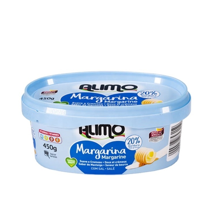 Kroger 15oz plastic oval margarine tub high quality plastic dairy blend container clear countryside margarine container