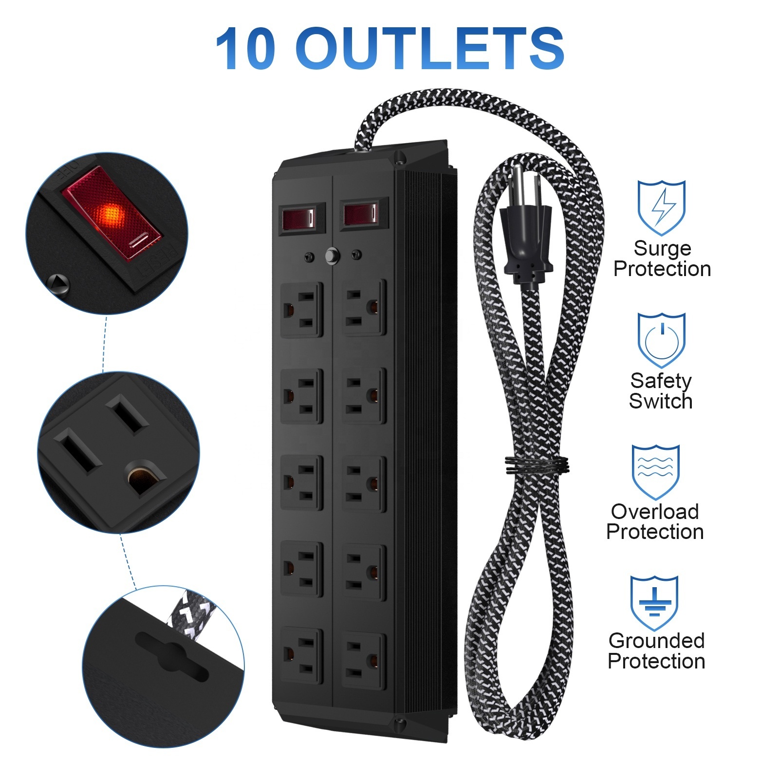 4 usb 6 outlets metal power strip seller power strip usb socket