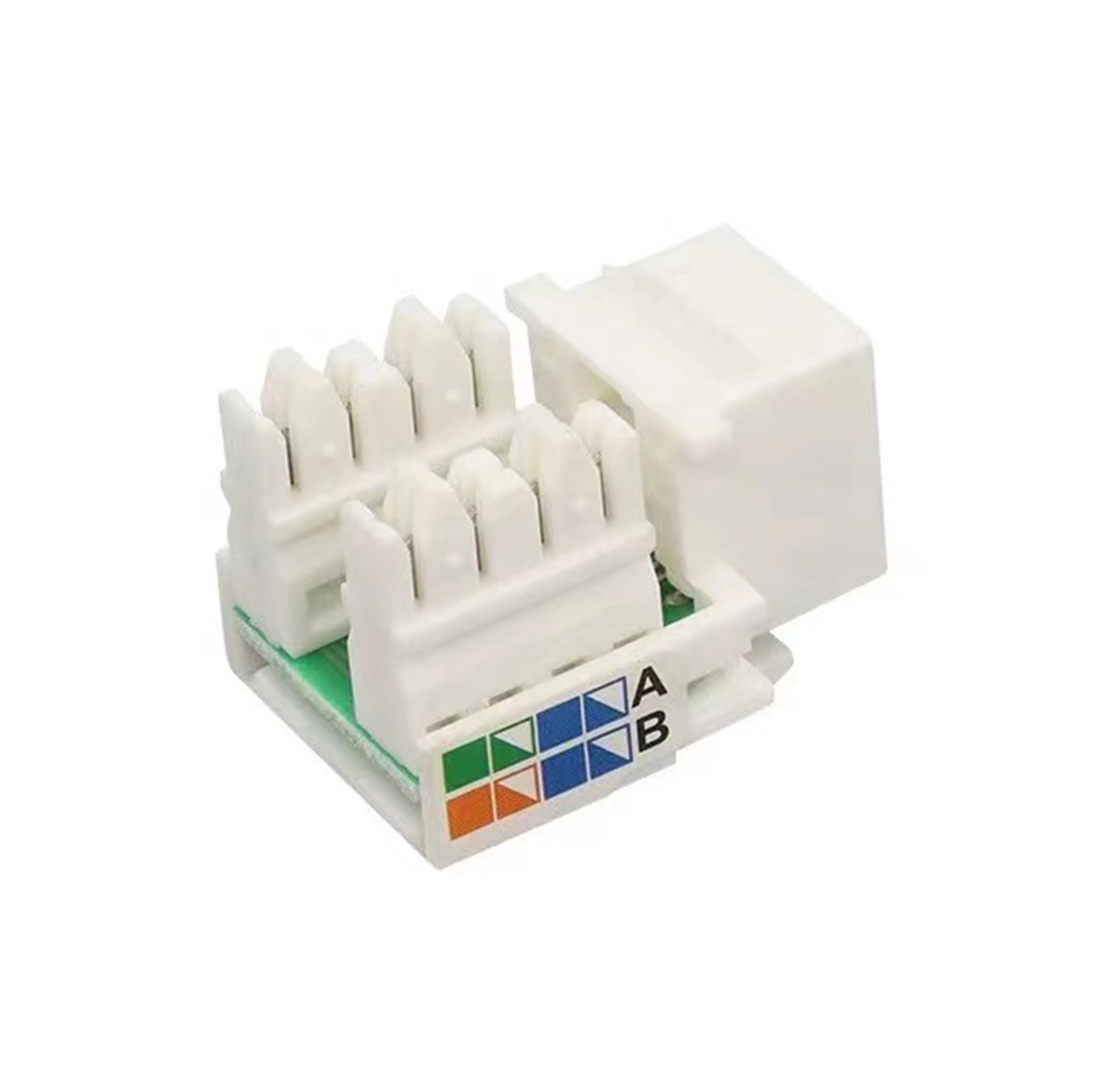 connectors female connector rj45 keystone jack adapter cat5 cat5e 8p8c utp network Ethernet cable module lan 90 degree  cheap