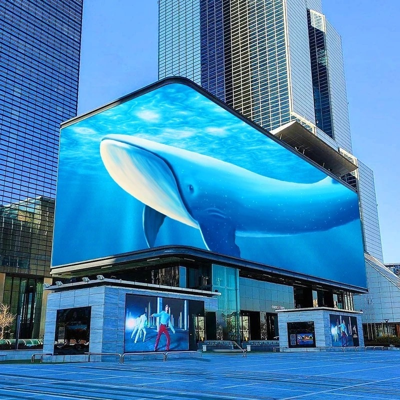 Customized Naked Eye 3D LED Video Wall Outdoor Ultra HD Big LED Advertising Videowall Screen Display for Large Shopping Malls