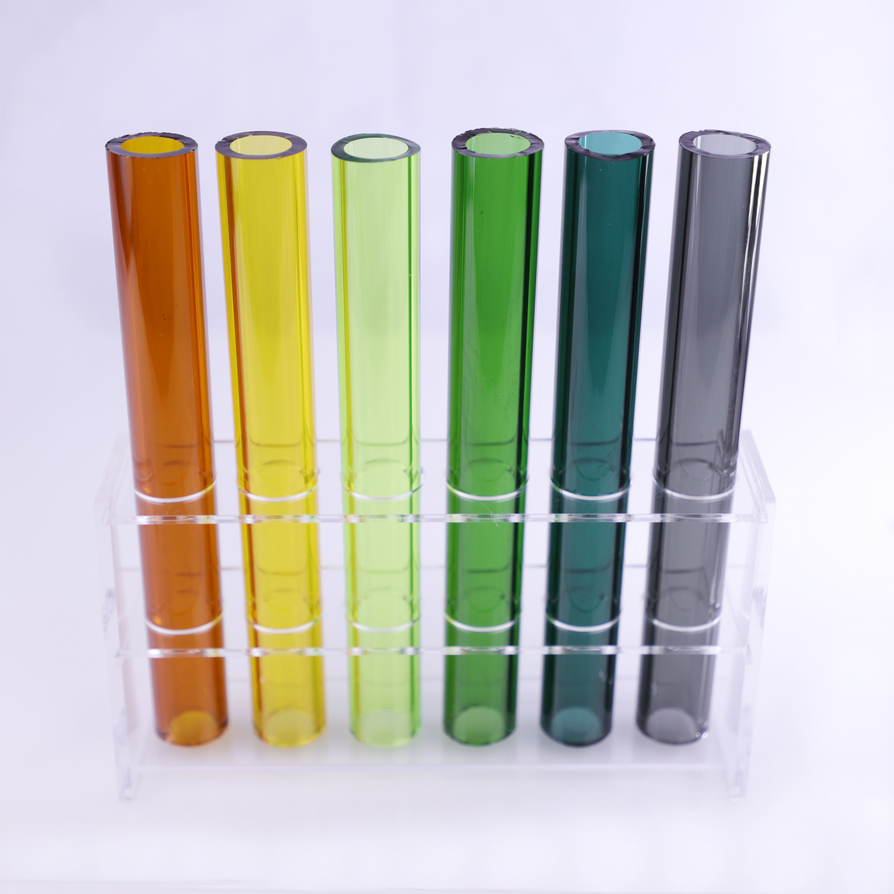 Free Sample Borosilicate Glass Tubes Clear Pink Amber Green Glass Tubes Pipes Custom Factory Wholesale Glass Tubes