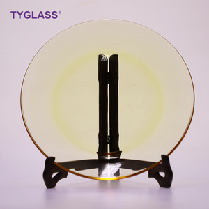 OEM Handblown Clear Colored Heat Resistant High Borosilicate Glass Plates