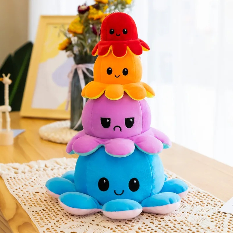 New Arrive Custom Color xxl Giant Reversible Octopus Plush Toy Pillow Octopus Stuffed Animal Toy Keychain