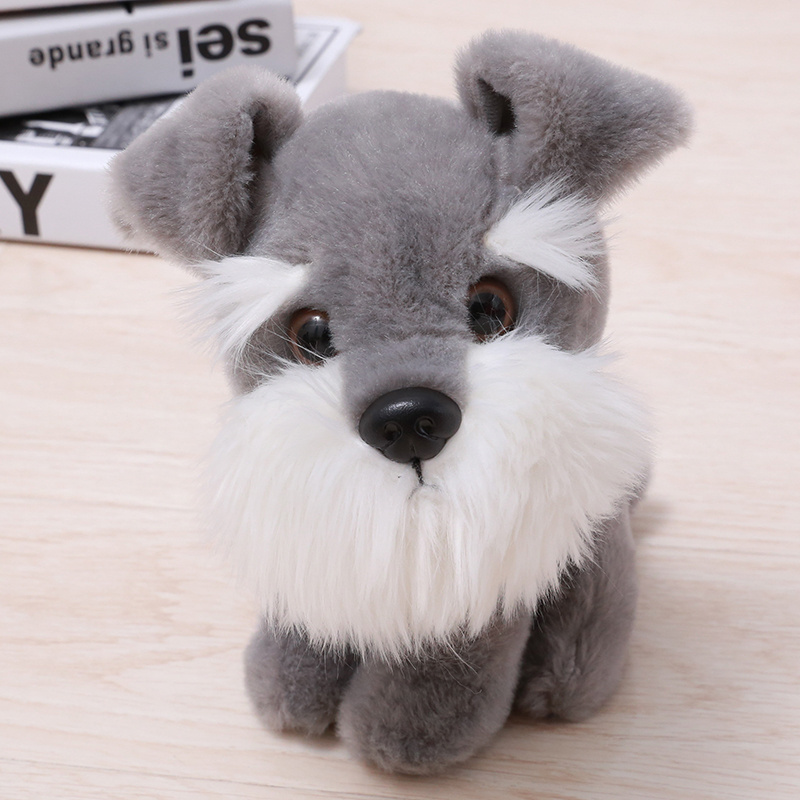 Factory Design Fluffy Soft Touch Stuffed Animal Realistic Dog for Kids Lovely Dog Plush Toy