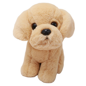 Factory Design Fluffy Soft Touch Stuffed Animal Realistic Dog for Kids Lovely Dog Plush Toy