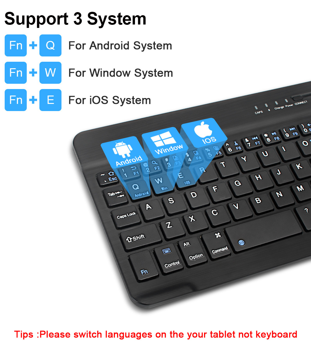 Mini Wireless Keyboard Portable For iPad Tablet Pc Laptop Mobile Phone Universal Bluetooths Keyboard With Backlight