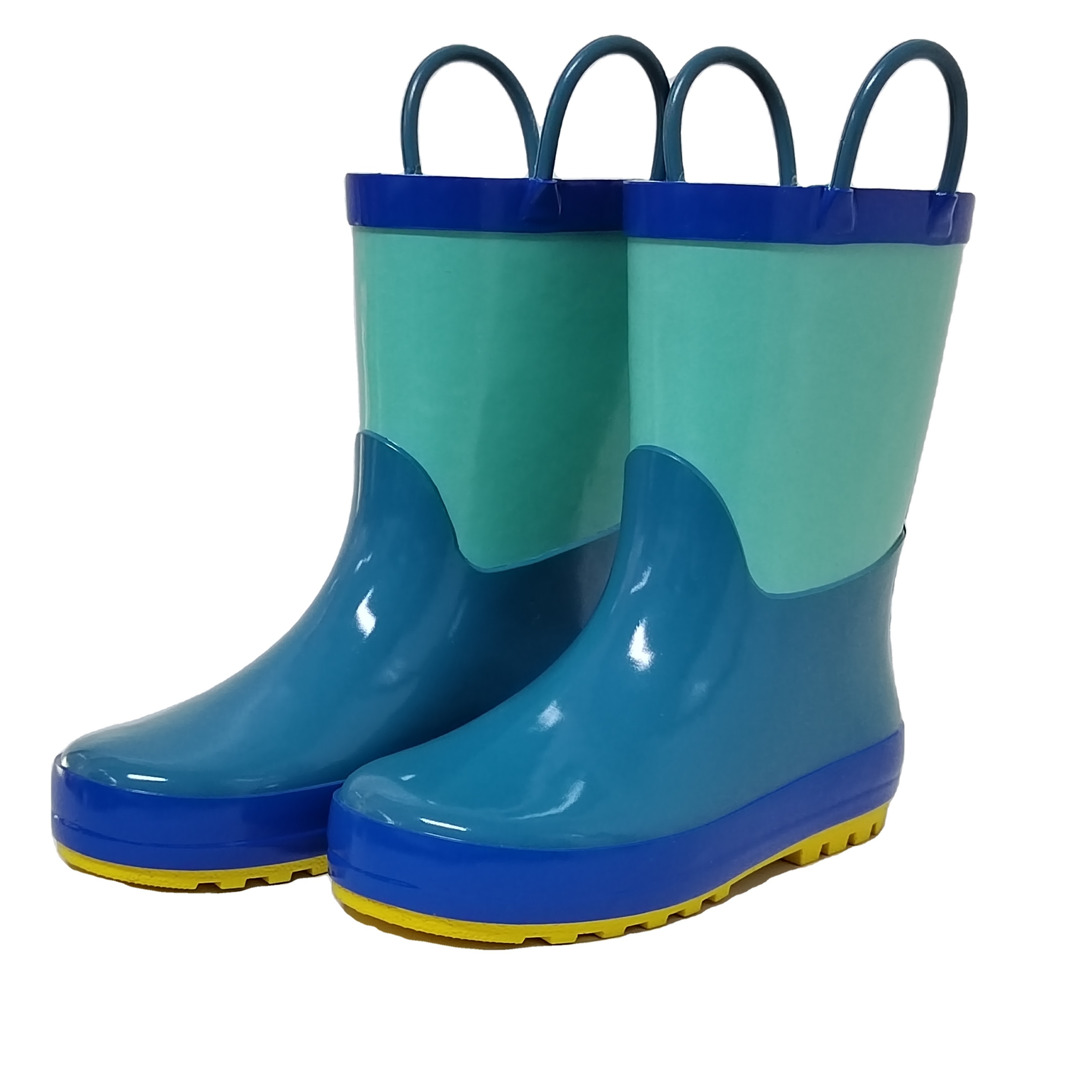 the most popular design plain color lining rubber wellies for children