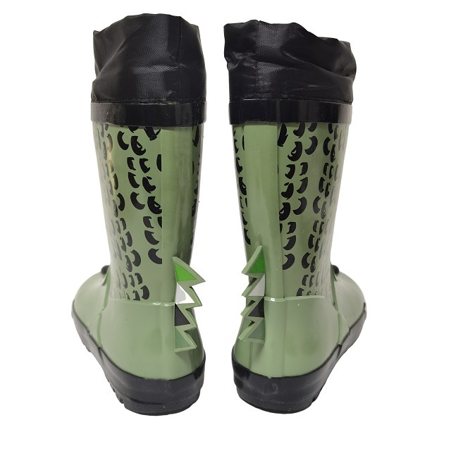 hot sale 3D crocodile waterproof rubber rain boots for kids