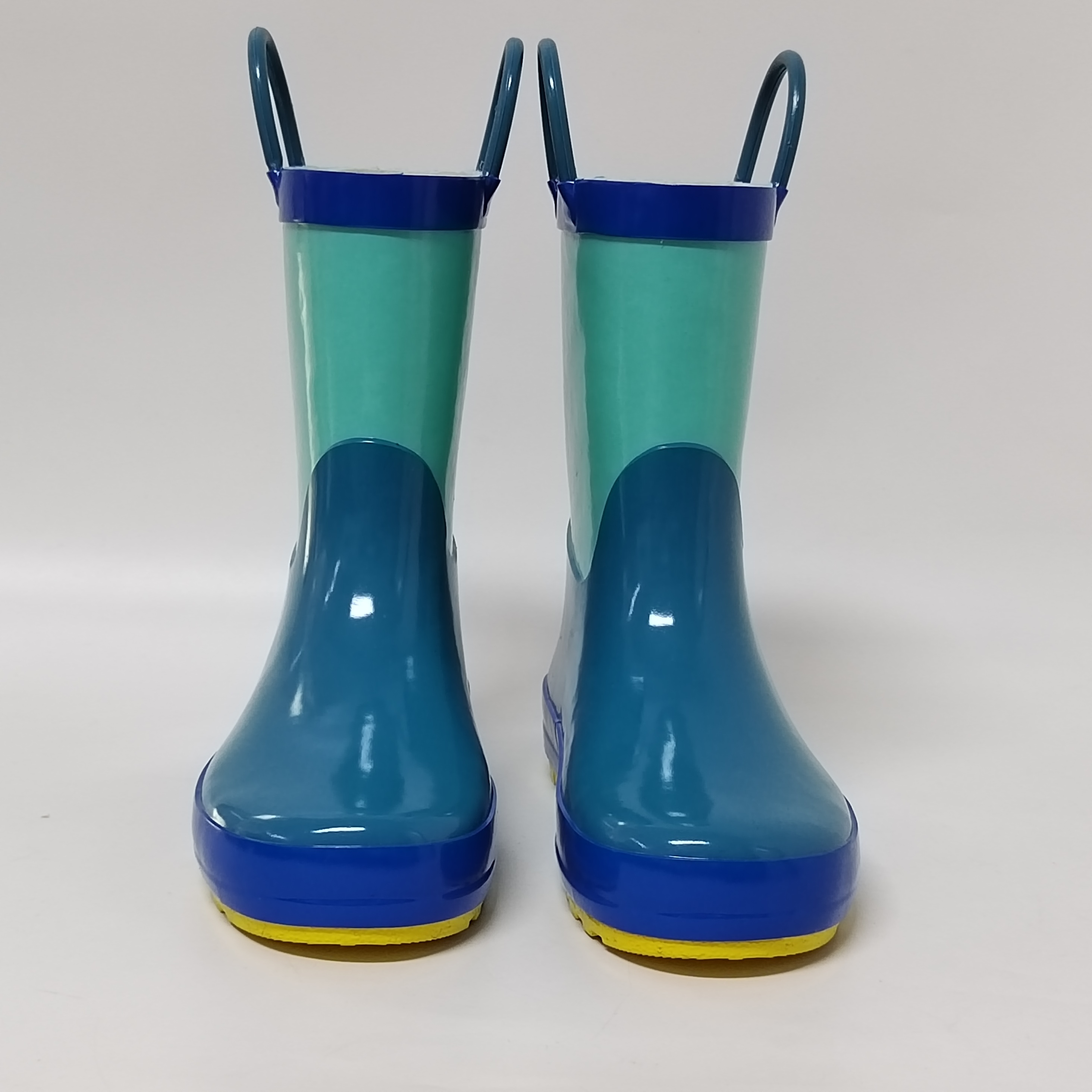 the most popular design plain color lining rubber wellies for children