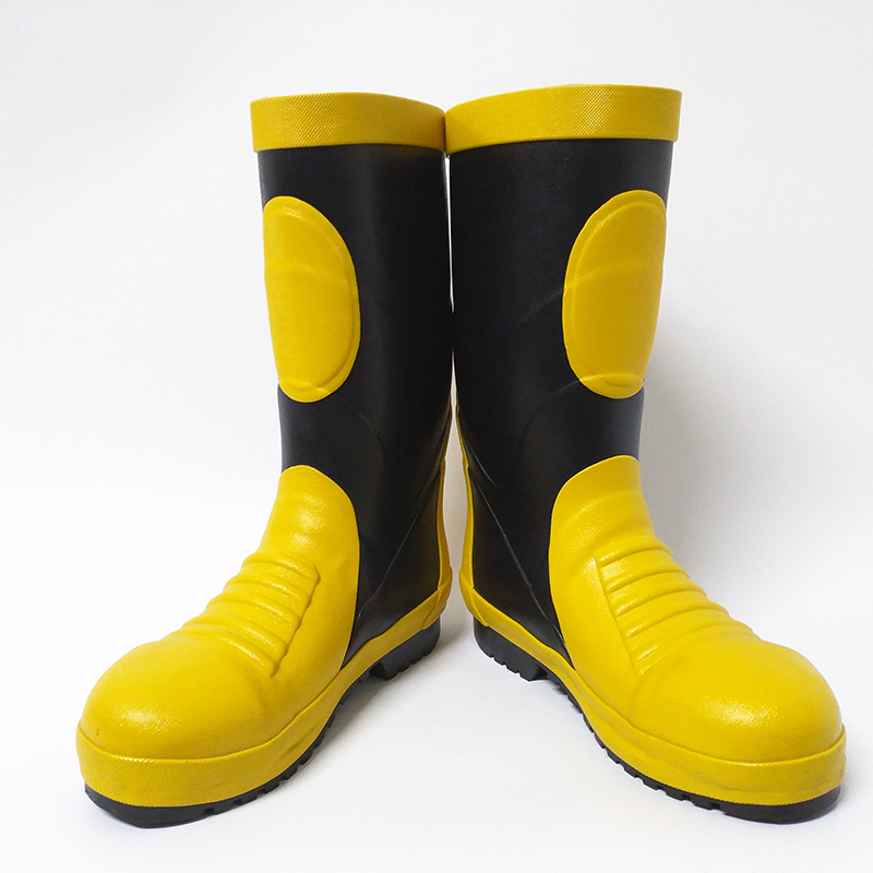 safety rain boots knee rubber boots steel toe and bottom safety man boot