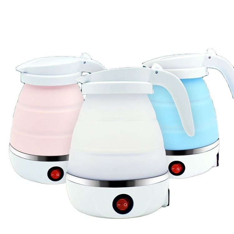 Hot Sell Travel Foldable Electric Kettle Collapsible Silicone Outdoor Portable Kettle