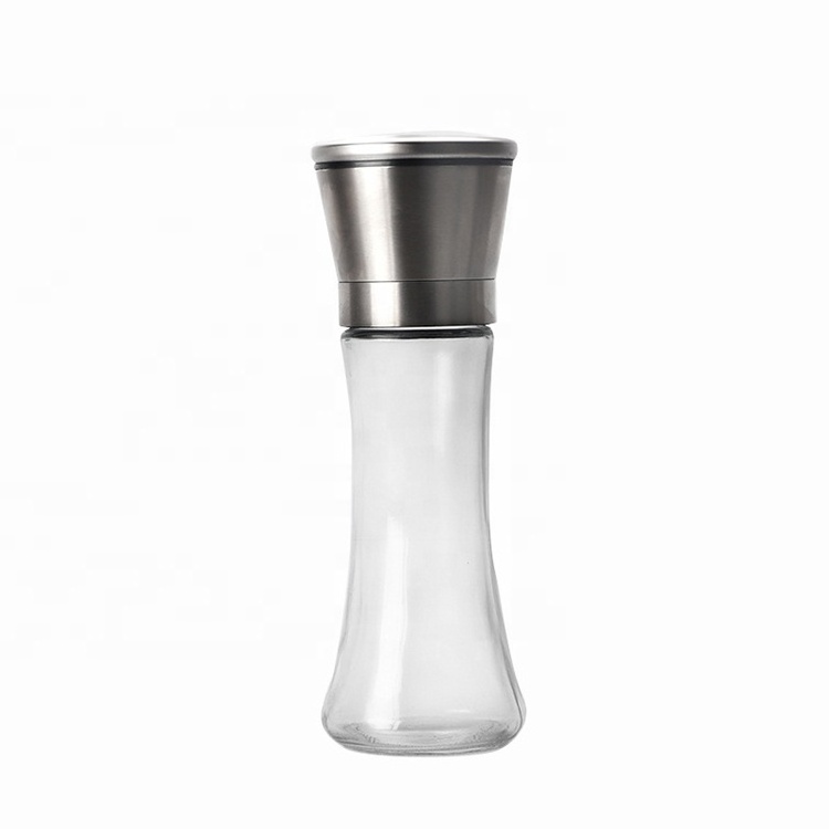 Manual Salt Pepper Mills Pepper Grinders With Glass Body Home Usage Spice Grinder Kitchen Salt And Pepper Grinder Set