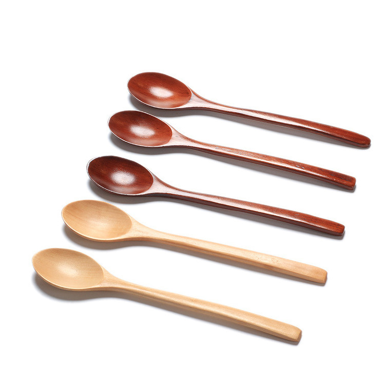 beech wood serving dinner table tea coffee soup baby spoon wooden eating mixing stirring spoon small mini wooden spoon