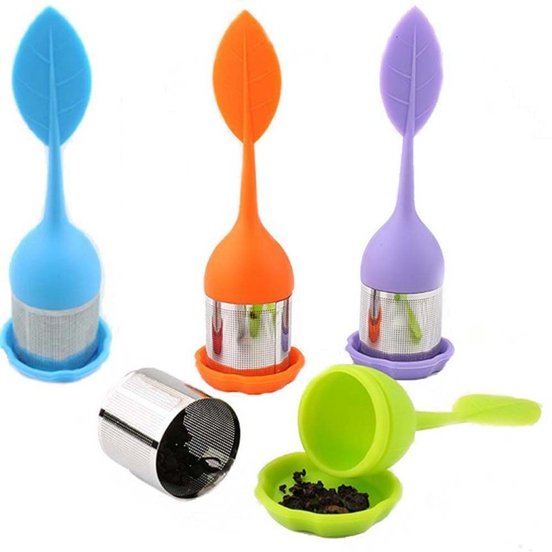 Loose Leaf Stainless Steel Tea Infuser For Steeping Loose Tea Steeper  Silicone Tea Infuser