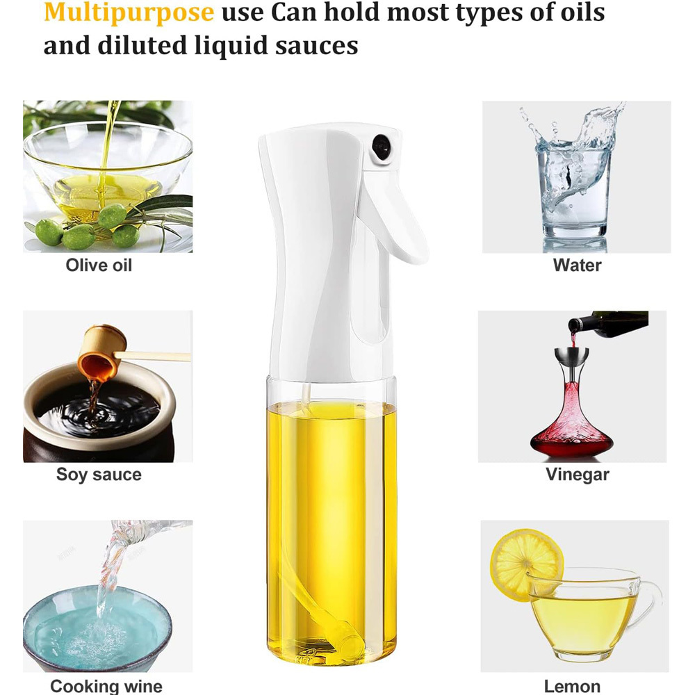 Hot Selling Glass Oil Spray Bottle Convenient And Durable Oil Spray Bottle For Cooking 200ml Refillable Oil Spritzer Spray