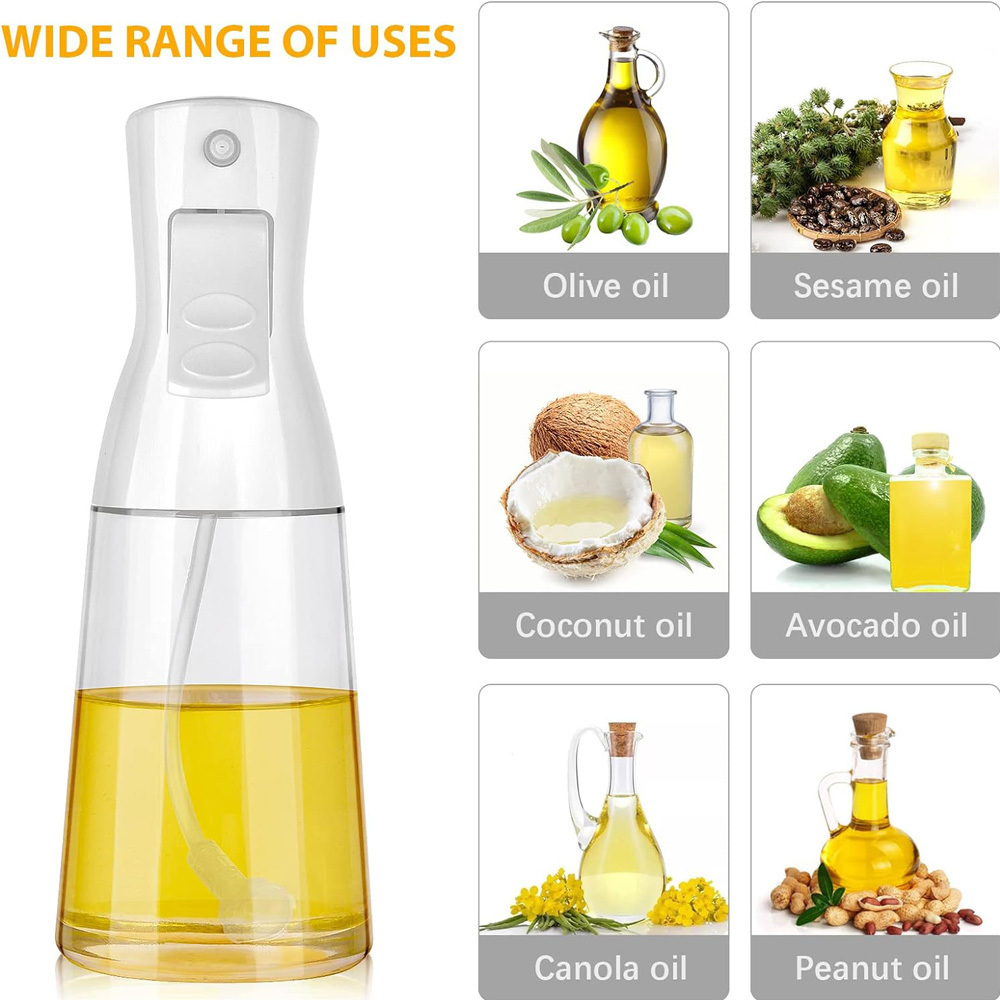 Hot Selling Glass Oil Spray Bottle Convenient And Durable Oil Spray Bottle For Cooking 200ml Refillable Oil Spritzer Spray