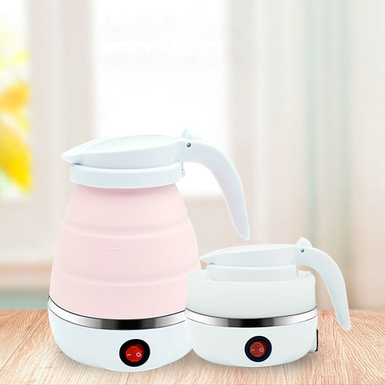 Hot Sell Travel Foldable Electric Kettle Collapsible Silicone Outdoor Portable Kettle