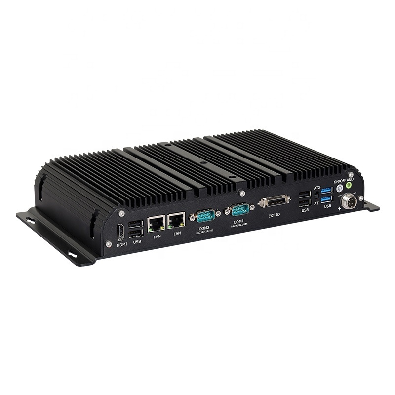 Fanless I5 J4125 J6412  2LAN RS485 RS422 5G Bluetooth Win10 LINUX Desktop Mini Computer For Industrial