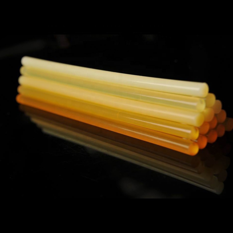 factory supply high quality silicon barra yellow hot melt adhesive glue stick  edge banding glue hotmelt