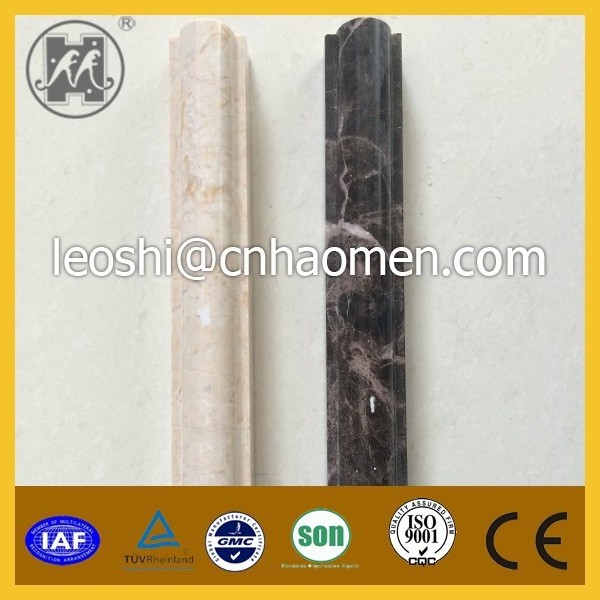 Faux stone line decorative artificial pvc marble trim interior corner