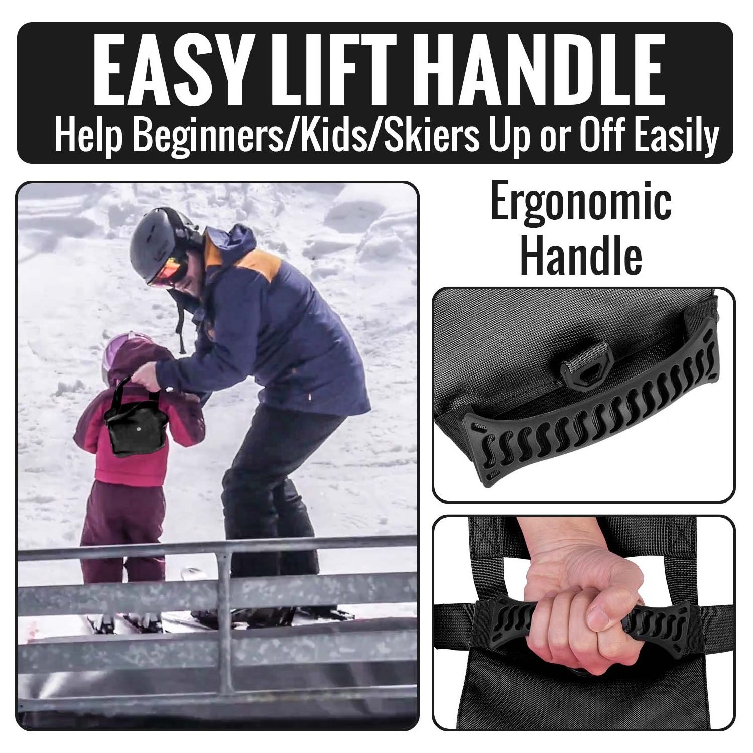 New Kid's Training Belt Skating Anti Fall Traction Belt Beginners Ski Auxiliary Traction Safety Strap