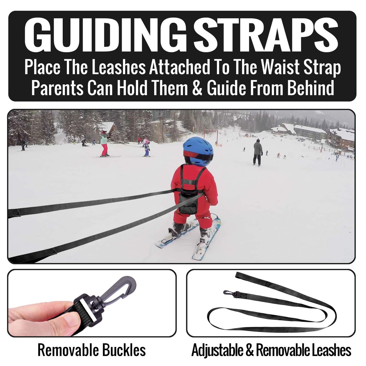 New Kid's Training Belt Skating Anti Fall Traction Belt Beginners Ski Auxiliary Traction Safety Strap