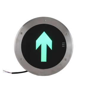 Wholesale IP65/160mm  Led Buried Waterproof Aluminum Underground Exit Sign Light Outdoor Recessed Mounted Emergency Project