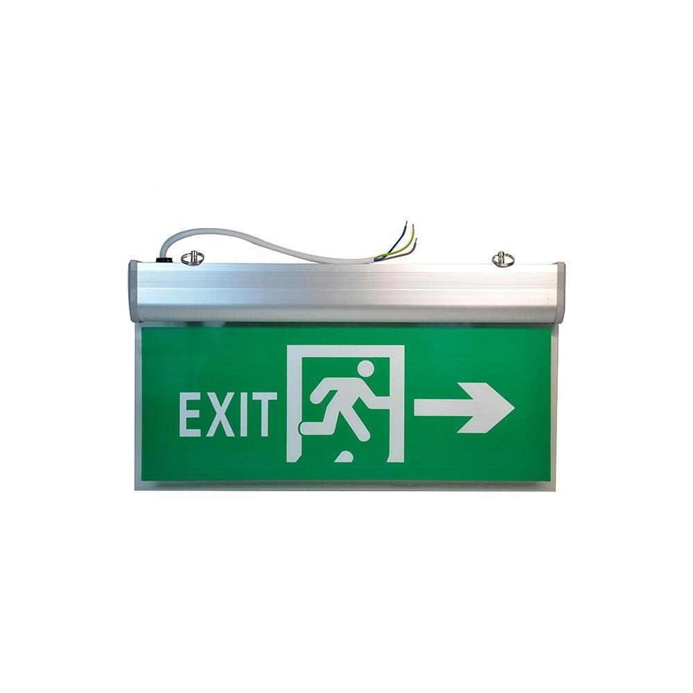 Acrylic hanging tag LED fire exit sign emergency light